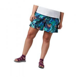 Columbia Sandy River II Printed Plus Size Şort Kadın Lacivert | 54983-YSBM