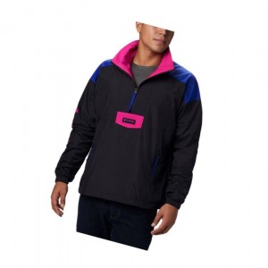 Columbia Santa Ana Anorak Mont Erkek Siyah Pembe | 25807-PDJB