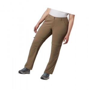 Columbia Saturday Trail II Convertible Plus Size Pantolon Kadın Kahverengi | 06298-YQIL