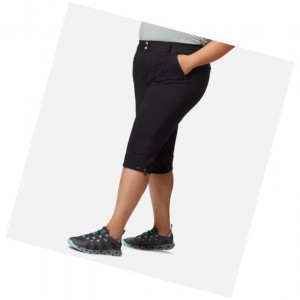 Columbia Saturday Trail II Knee Pant Plus Sizes Pantolon Kadın Siyah | 84502-FNDO