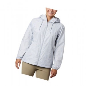 Columbia Side Hill Printed Windbreaker Mont Kadın Gri | 81304-AHWF