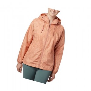 Columbia Side Hill Printed Windbreaker Mont Kadın Turuncu | 72153-YJOR