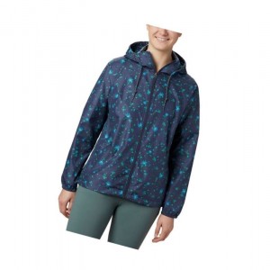 Columbia Side Hill Printed Windbreaker Mont Kadın Lacivert | 93851-AWUX