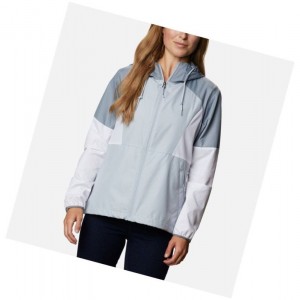 Columbia Side Hill Windbreaker Mont Kadın Gri Beyaz | 58097-XMQB