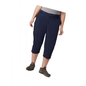 Columbia Silver Ridge 2.0 Capri Plus Size Pantolon Kadın Lacivert | 40583-UFZN