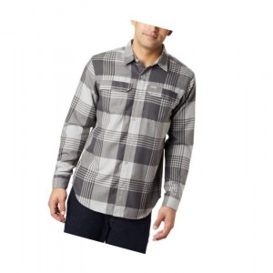 Columbia Silver Ridge 2.0 Flannel Big Gömlek Erkek Gri | 61275-WSGN