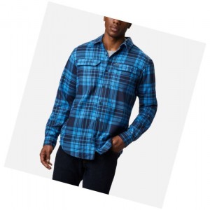 Columbia Silver Ridge 2.0 Flannel Tall Gömlek Erkek Lacivert | 46182-IBYO