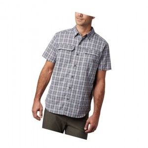 Columbia Silver Ridge 2.0 Multi Plaid Short Sleeve Gömlek Erkek Siyah | 35248-LVWH