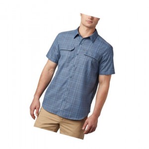 Columbia Silver Ridge 2.0 Multi Plaid Short Sleeve Gömlek Erkek Mavi | 91564-WLCY