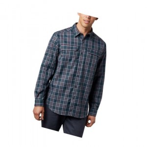 Columbia Silver Ridge 2.0 Plaid Long Sleeve Gömlek Erkek Gri | 43078-QTMK