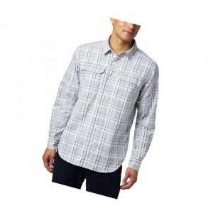 Columbia Silver Ridge 2.0 Plaid Long Sleeve Gömlek Erkek Yeşil | 28571-ZRPD