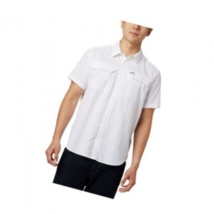 Columbia Silver Ridge 2.0 Short Sleeve Tall Gömlek Erkek Beyaz | 48703-ZXHT