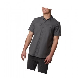 Columbia Silver Ridge 2.0 Short Sleeve Tall Gömlek Erkek Gri | 87925-HRAJ