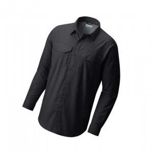 Columbia Silver Ridge Lite Long Sleeve Gömlek Erkek Siyah | 78260-JPTD