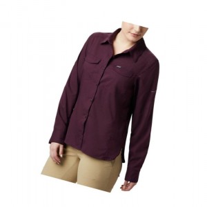 Columbia Silver Ridge Lite Long Sleeve Gömlek Kadın Siyah Pembe | 75629-VJEZ