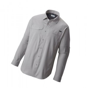 Columbia Silver Ridge Lite Long Sleeve Gömlek Erkek Gri | 39514-GXHZ