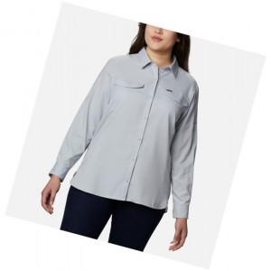 Columbia Silver Ridge Lite Long Sleeve Plus Size Gömlek Kadın Gri | 31645-BJPM