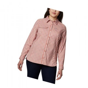 Columbia Silver Ridge Lite Plaid Long Sleeve Plus Size Gömlek Kadın Renkli | 01395-DQNI