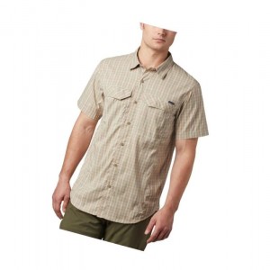 Columbia Silver Ridge Lite Plaid Short Sleeve Gömlek Erkek Açık Mercan | 68352-KXGE