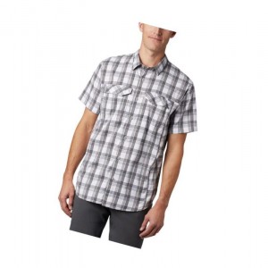 Columbia Silver Ridge Lite Plaid Short Sleeve Gömlek Erkek Gri | 29308-LYBW