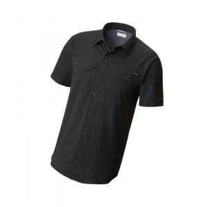 Columbia Silver Ridge Lite Short Sleeve Gömlek Erkek Siyah | 83154-GUAE