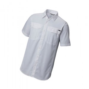 Columbia Silver Ridge Lite Short Sleeve Gömlek Erkek Beyaz | 96258-JNRS
