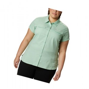 Columbia Silver Ridge Lite Short Sleeve Plus Size Gömlek Kadın Nane | 95812-JYAX