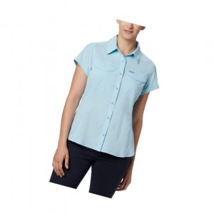 Columbia Silver Ridge Lite Short Sleeve Gömlek Kadın Mavi | 50916-DMBQ