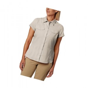 Columbia Silver Ridge Lite Short Sleeve Plus Size Gömlek Kadın Haki | 13782-DVBE