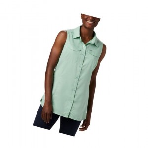 Columbia Silver Ridge Lite Sleeveless Gömlek Kadın Nane | 59762-AETG