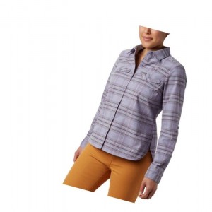 Columbia Silver Ridge Long Sleeve Flannel Top Gömlek Kadın Renkli | 74532-RASL