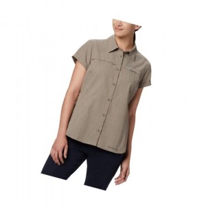 Columbia Silver Ridge Novelty Short Sleeve Gömlek Kadın Zeytin Yeşili | 71350-JZOW