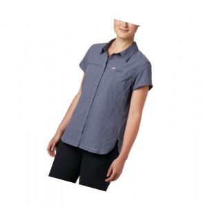 Columbia Silver Ridge Novelty Short Sleeve Gömlek Kadın Mor | 41360-QHWC