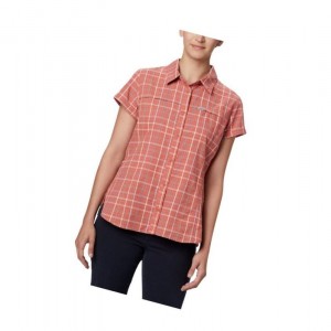 Columbia Silver Ridge Novelty Short Sleeve Gömlek Kadın Koyu Mercan | 09741-IVEA