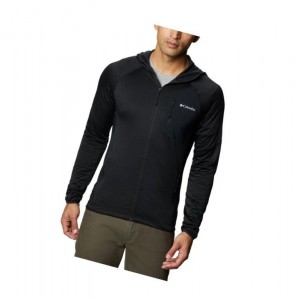 Columbia Single Canyon Hooded Fleece Mont Erkek Siyah | 97402-HDZJ