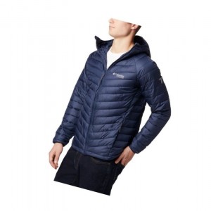 Columbia Snow Country Hooded Mont Erkek Lacivert | 75063-ZNOE