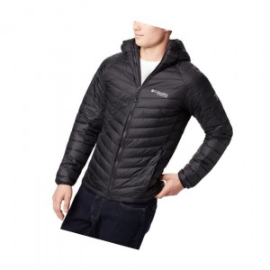 Columbia Snow Country Hooded Mont Erkek Siyah | 07862-RWUN