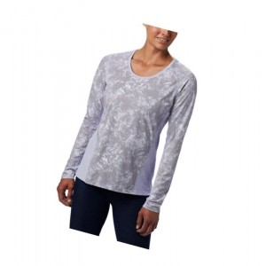 Columbia Solar Chill 2.0 Long Sleeve Sweatshirt Kadın Mor | 42618-HSFR