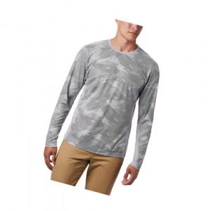 Columbia Solar Chill 2.0 Long Sleeve Sweatshirt Erkek Gri | 17962-BGKZ