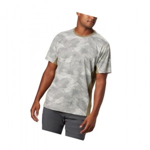 Columbia Solar Chill 2.0 Short Sleeve Tişört Erkek Haki | 97486-OAMK