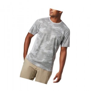 Columbia Solar Chill 2.0 Short Sleeve Tişört Erkek Gri | 67235-IAFX
