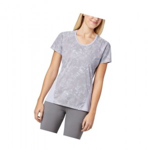 Columbia Solar Chill 2.0 Short Sleeve Tişört Kadın Mor | 16984-VYXZ