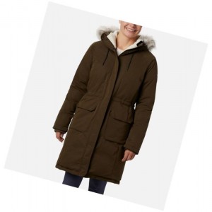 Columbia South Canyon Down Parka Mont Kadın Zeytin Yeşili | 92580-WGKS