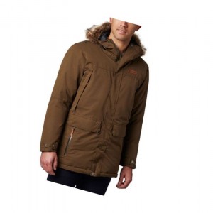 Columbia South Canyon Long Down Parka Big Mont Erkek Zeytin Yeşili | 34895-VHQR