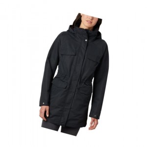 Columbia South Canyon Mid Mont Kadın Siyah | 85160-BLUI