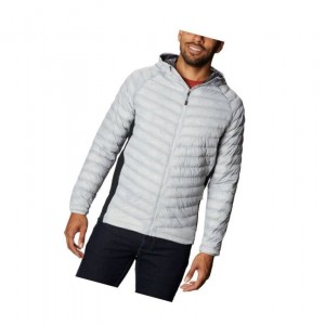 Columbia South Valley Hybrid Hooded Mont Erkek Gri Siyah | 31528-FLAK