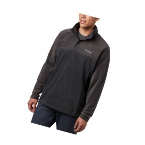 Columbia Steens Mountain Half Snap Fleece Big Sweatshirt Erkek Gri | 71580-YUSQ