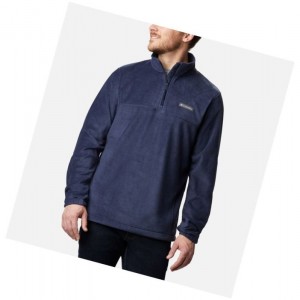 Columbia Steens Mountain Half Zip Fleece Sweatshirt Erkek Lacivert | 75936-ACMZ