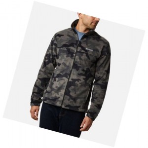 Columbia Steens Mountain Printed Fleece Mont Erkek Siyah Camo | 08419-DFLK