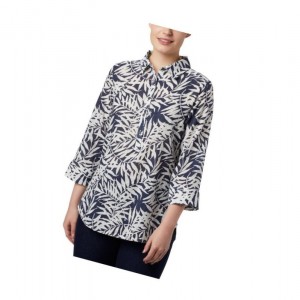 Columbia Summer Ease Popover Tunic Gömlek Kadın Lacivert | 25317-HAUL